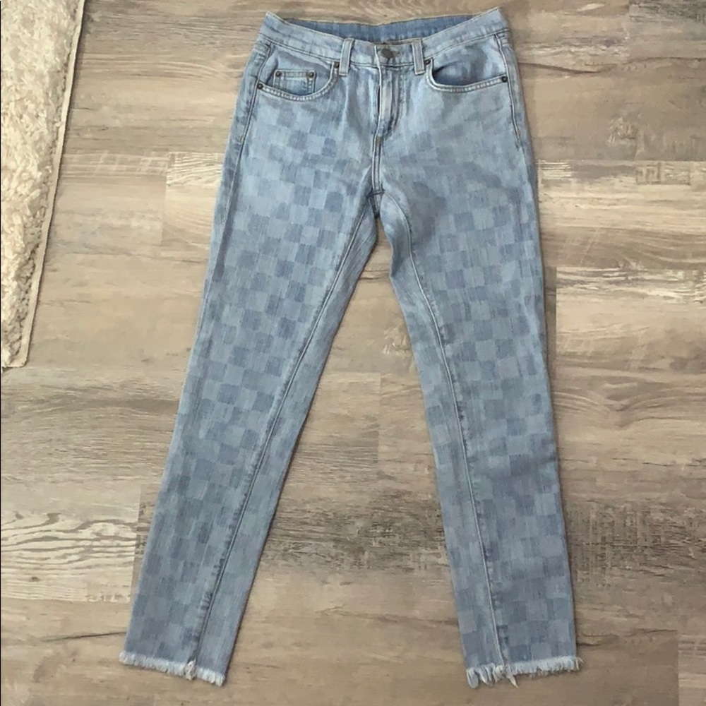 Carmar checkered jeans